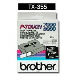 Cinta laminada negra Brother TX-355