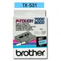 Cinta laminada azul Brother TX-531